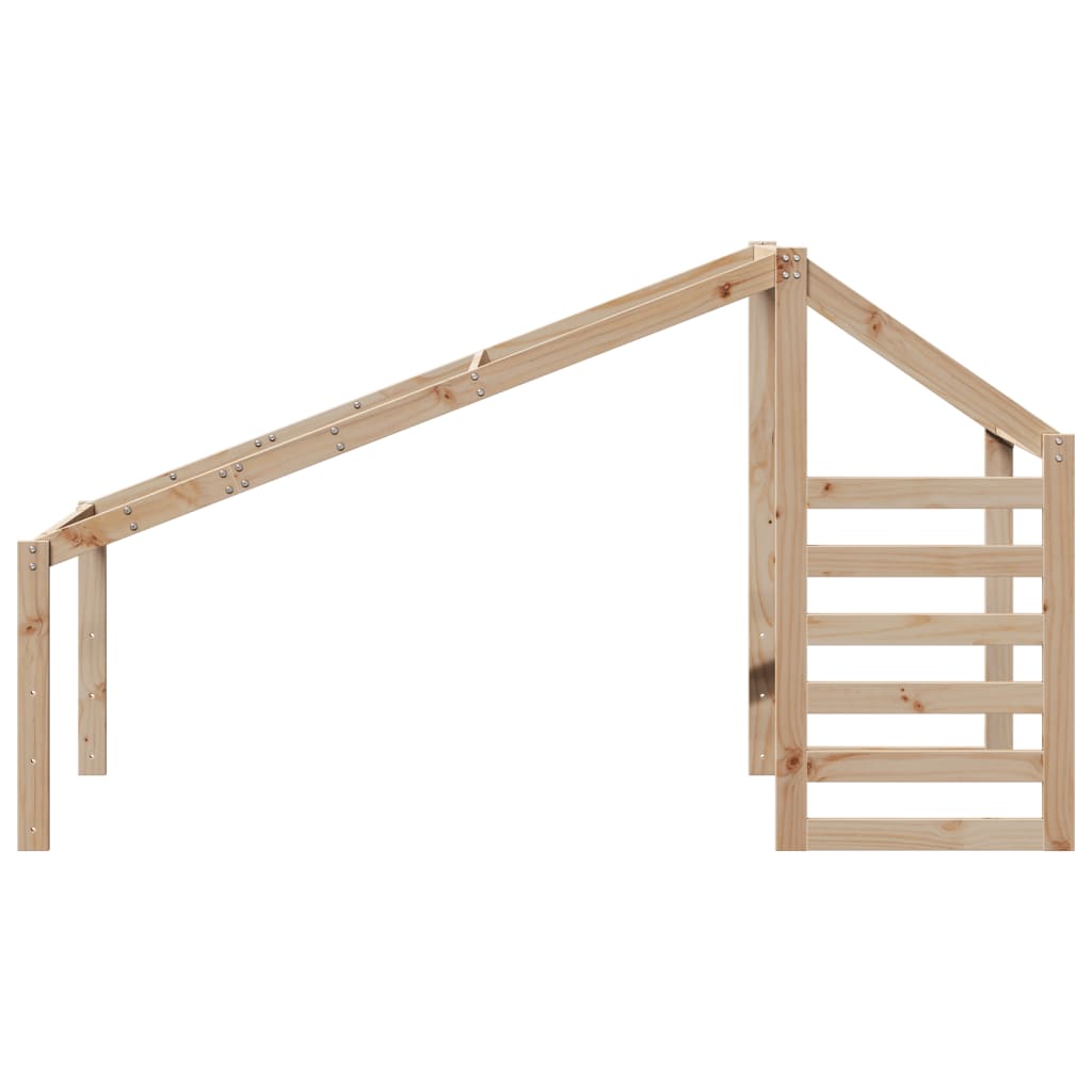 Kinderbedhuisje 198x97x113 cm massief grenenhout is nu te koop bij PeponiXL, paradijselijk wonen!