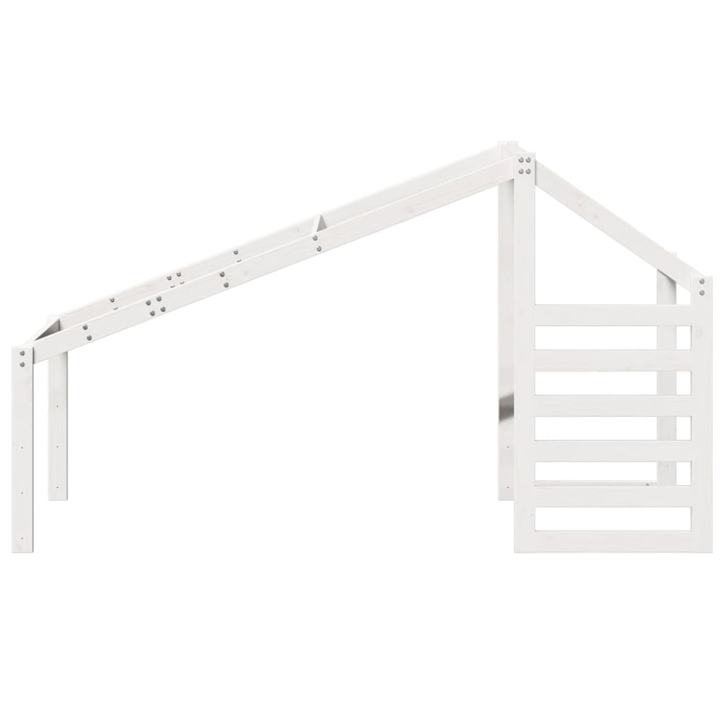 Kinderbedhuisje 188x82x113 cm massief grenenhout wit is nu te koop bij PeponiXL, paradijselijk wonen!