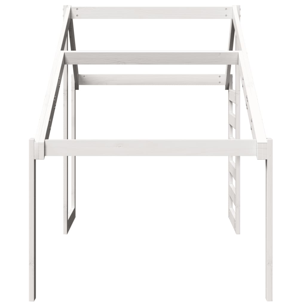 Kinderbedhuisje 188x82x113 cm massief grenenhout wit is nu te koop bij PeponiXL, paradijselijk wonen!