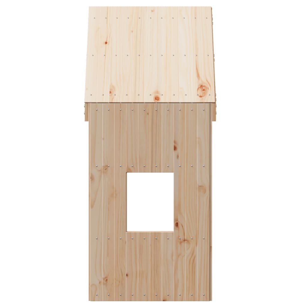 Kinderbedhuisje 60x89x134,5 cm massief grenenhout is nu te koop bij PeponiXL, paradijselijk wonen!
