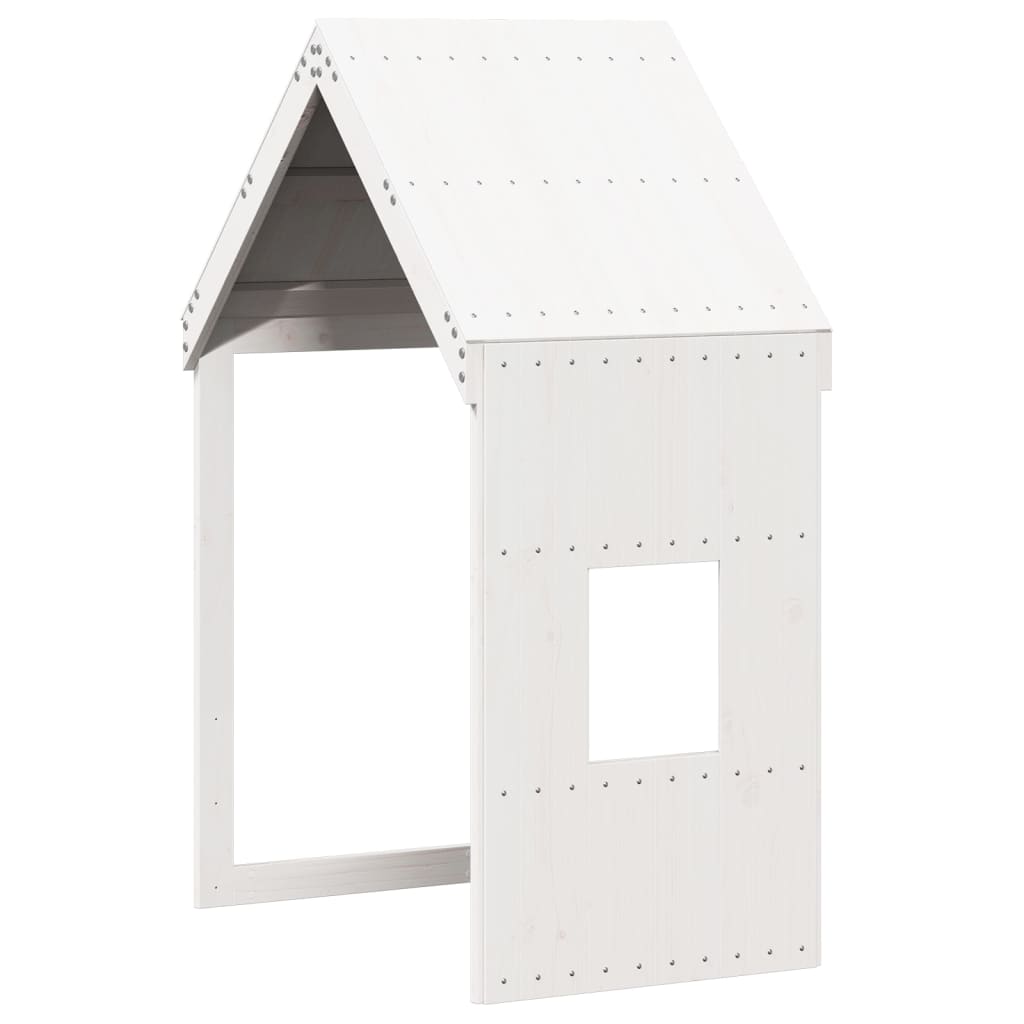Kinderbedhuisje 60x89x134,5 cm massief grenenhout wit is nu te koop bij PeponiXL, paradijselijk wonen!