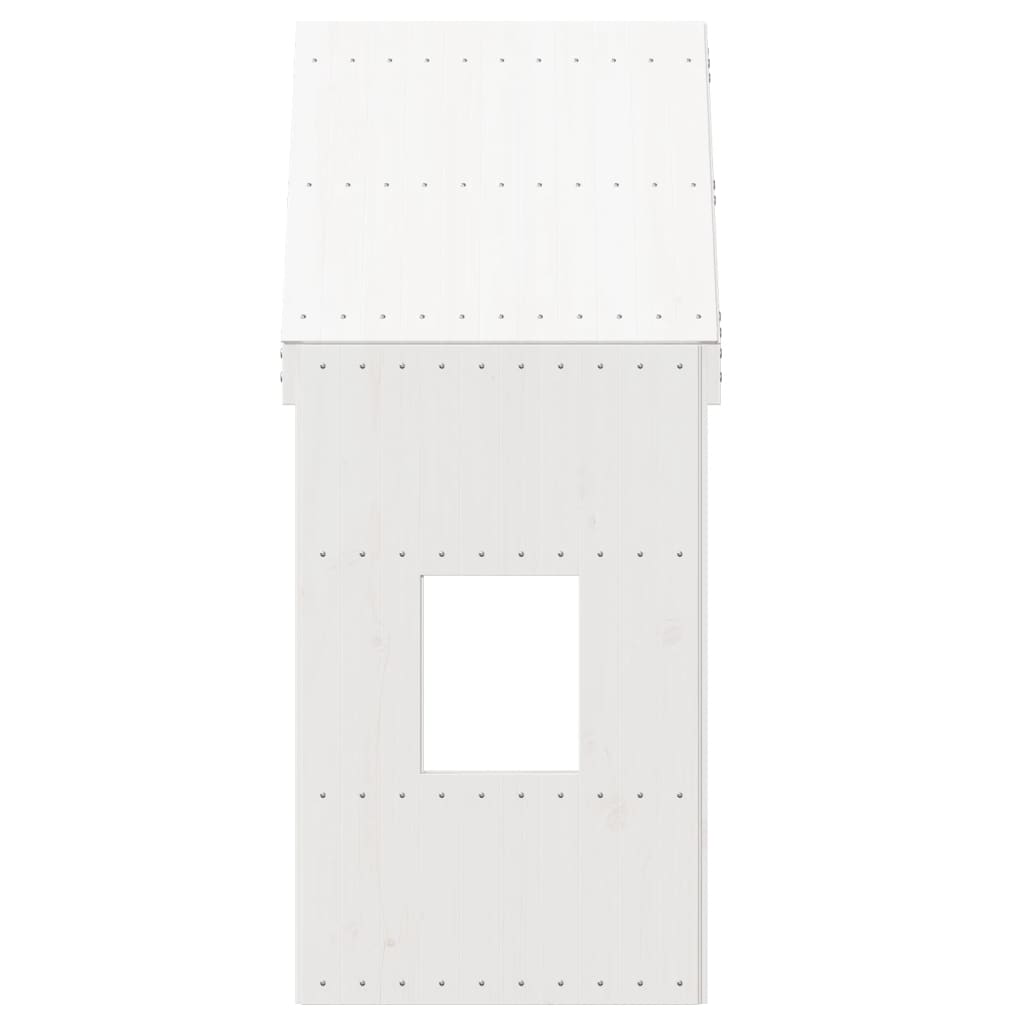 Kinderbedhuisje 60x89x134,5 cm massief grenenhout wit is nu te koop bij PeponiXL, paradijselijk wonen!