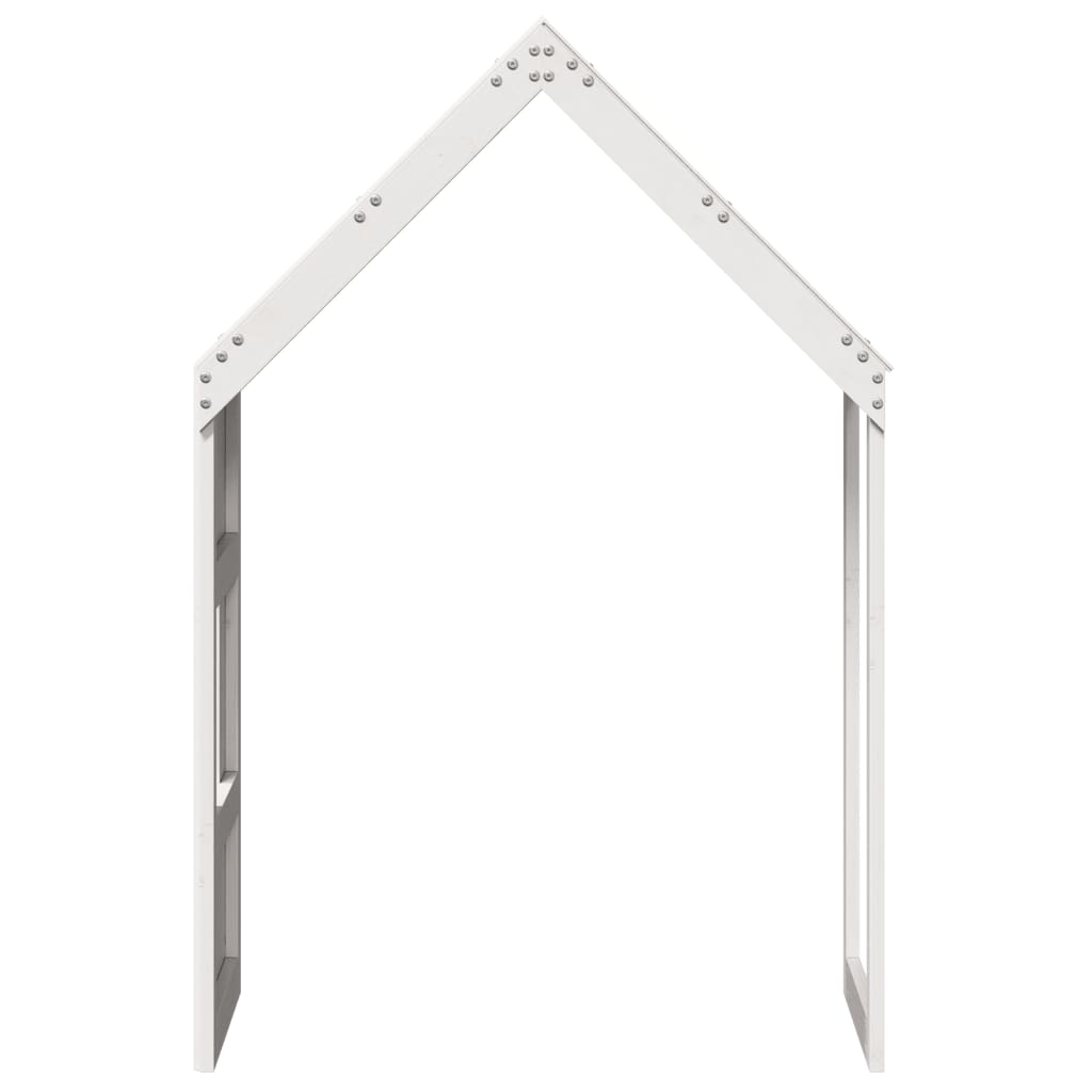 Kinderbedhuisje 60x89x134,5 cm massief grenenhout wit is nu te koop bij PeponiXL, paradijselijk wonen!