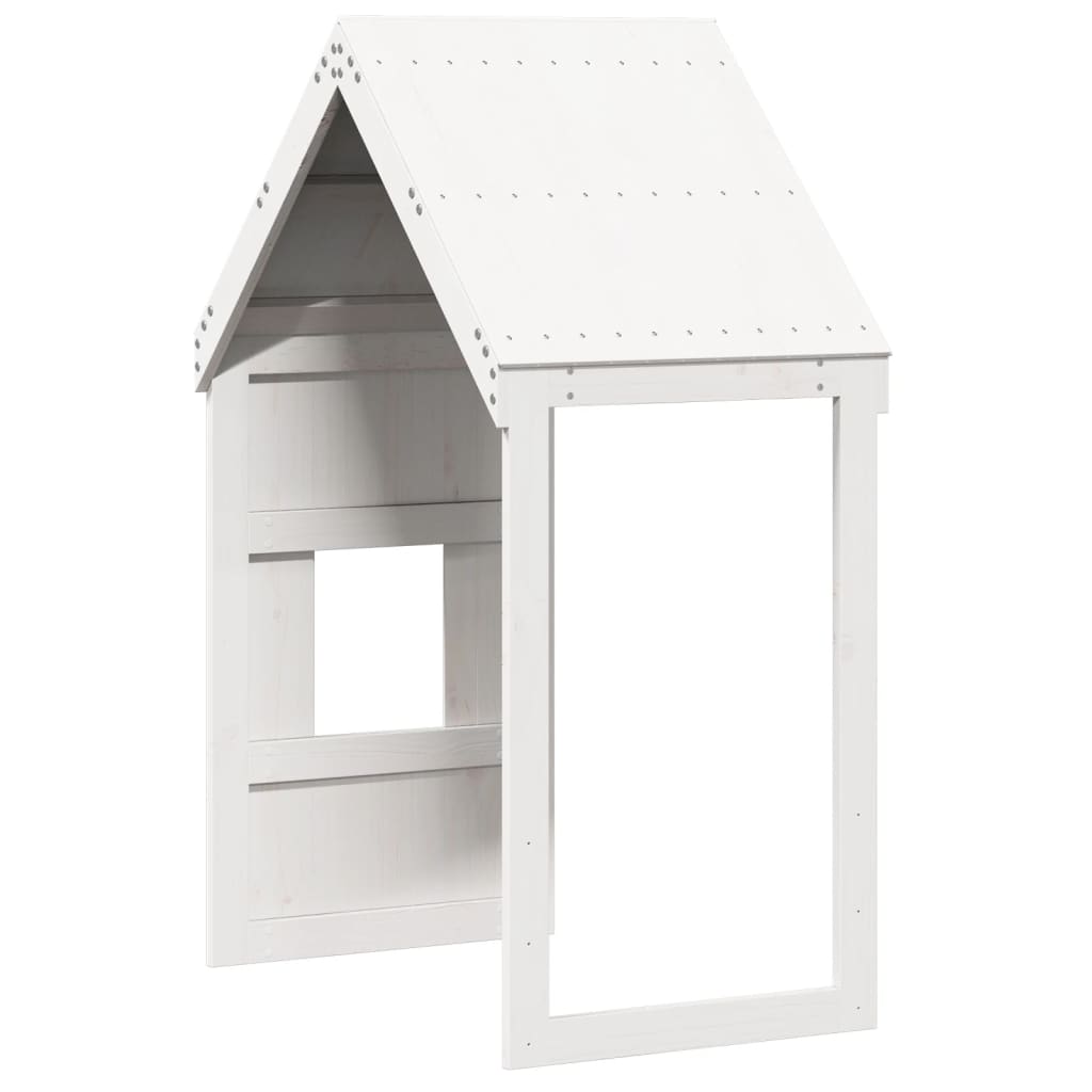 Kinderbedhuisje 60x89x134,5 cm massief grenenhout wit is nu te koop bij PeponiXL, paradijselijk wonen!