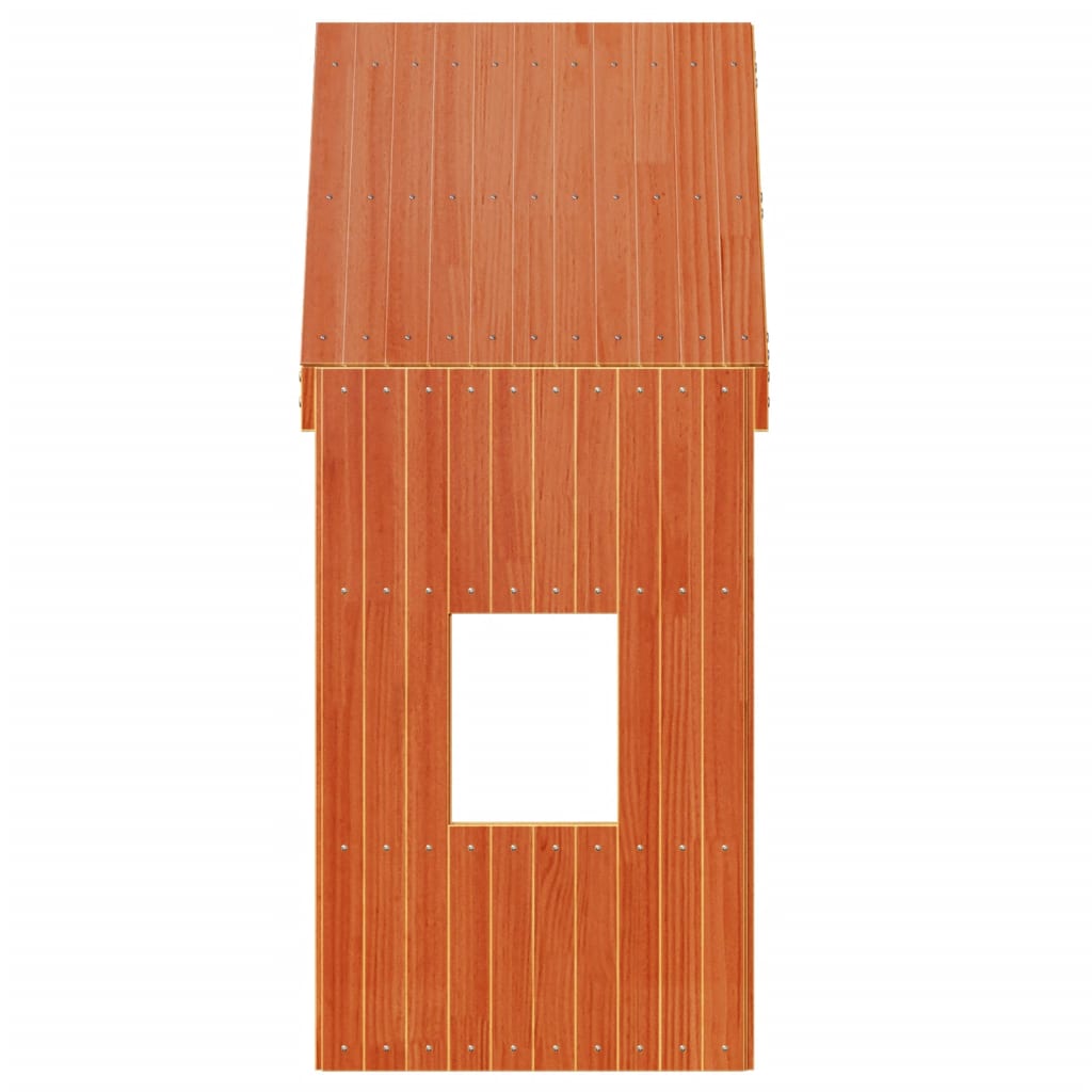 Kinderbedhuisje 60x89x134,5 cm massief grenenhout wasbruin is nu te koop bij PeponiXL, paradijselijk wonen!
