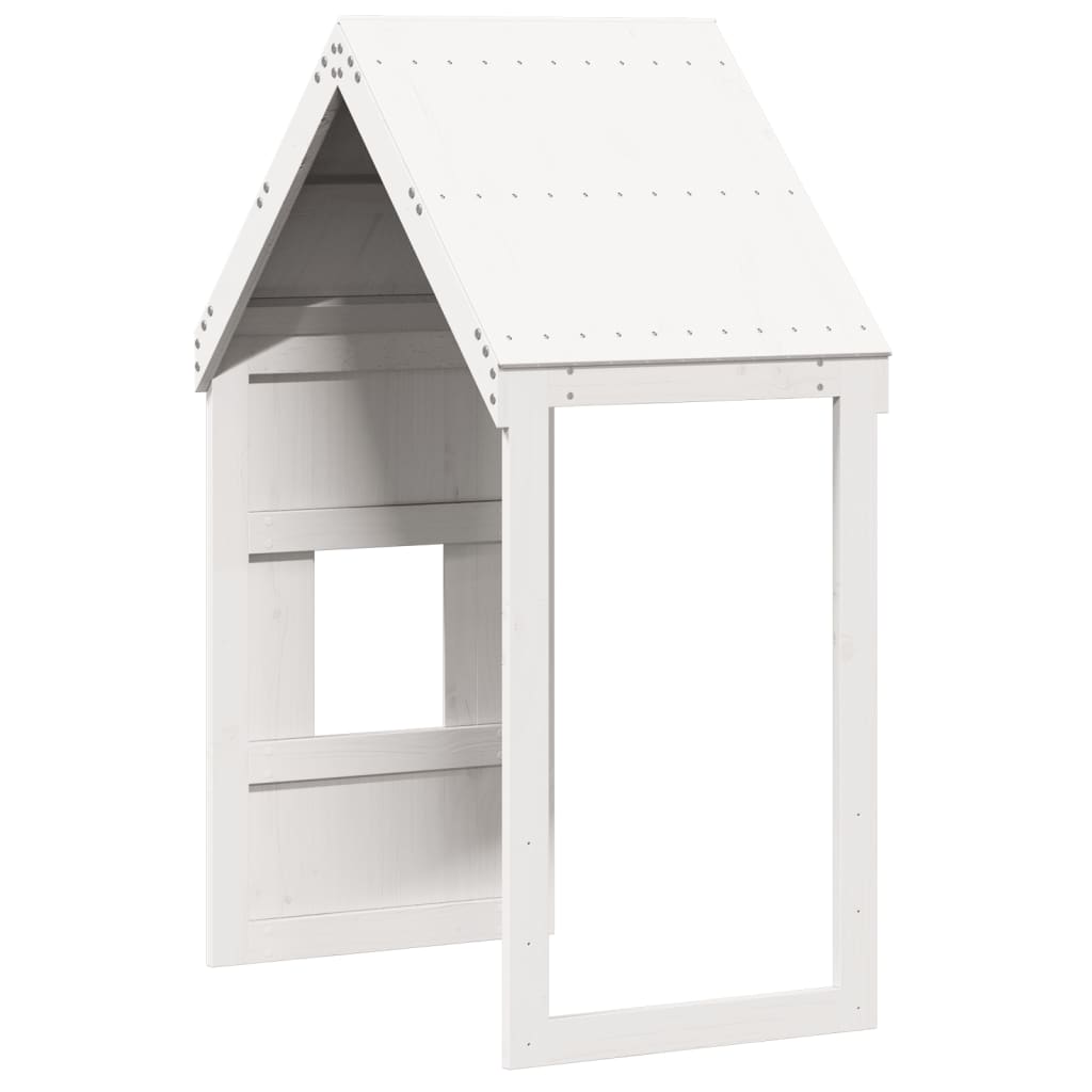 Kinderbedhuisje 60x99x139,5 cm massief grenenhout wit is nu te koop bij PeponiXL, paradijselijk wonen!