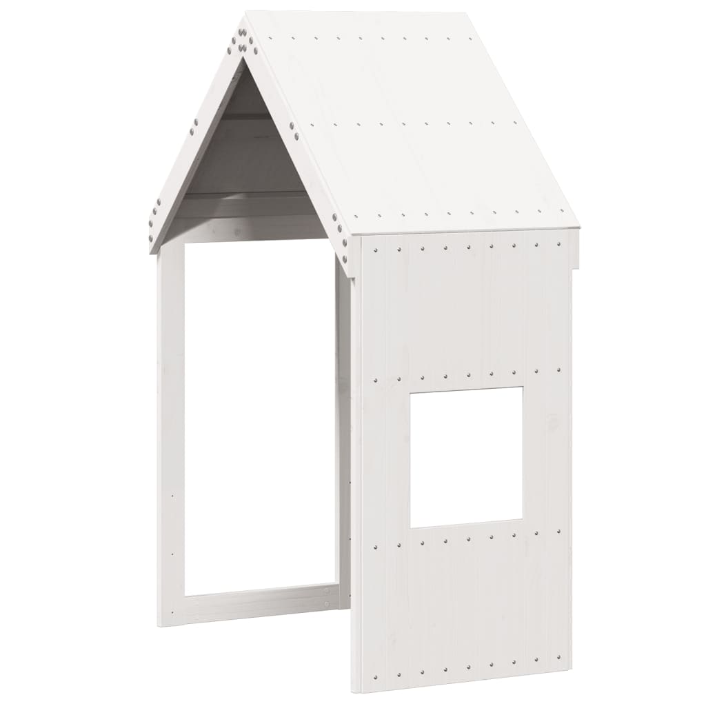 Kinderbedhuisje 55x99x139,5 cm massief grenenhout wit is nu te koop bij PeponiXL, paradijselijk wonen!