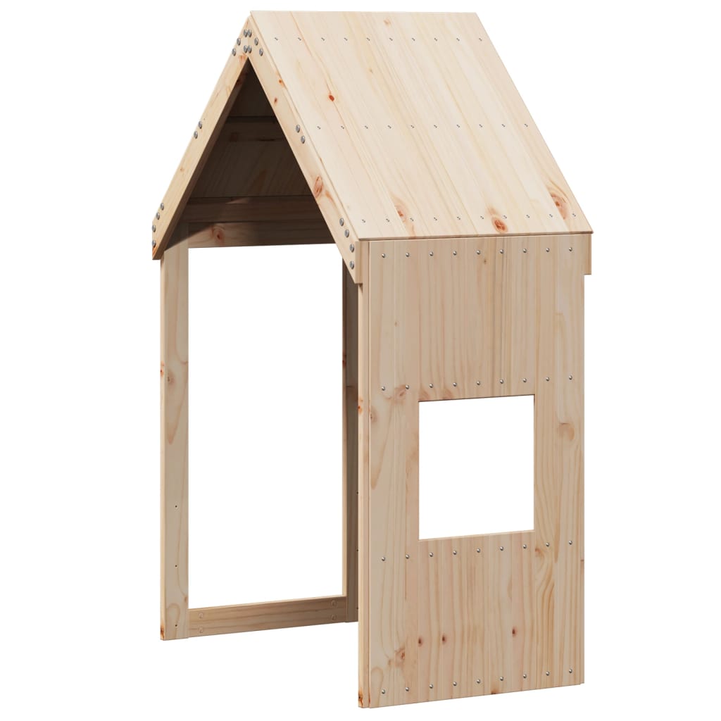 Kinderbedhuisje 55x84x132 cm massief grenenhout is nu te koop bij PeponiXL, paradijselijk wonen!