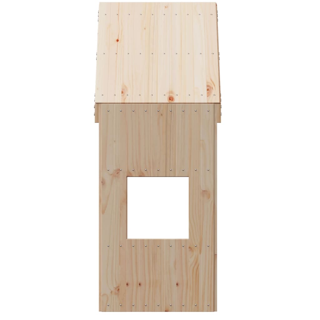 Kinderbedhuisje 55x84x132 cm massief grenenhout is nu te koop bij PeponiXL, paradijselijk wonen!