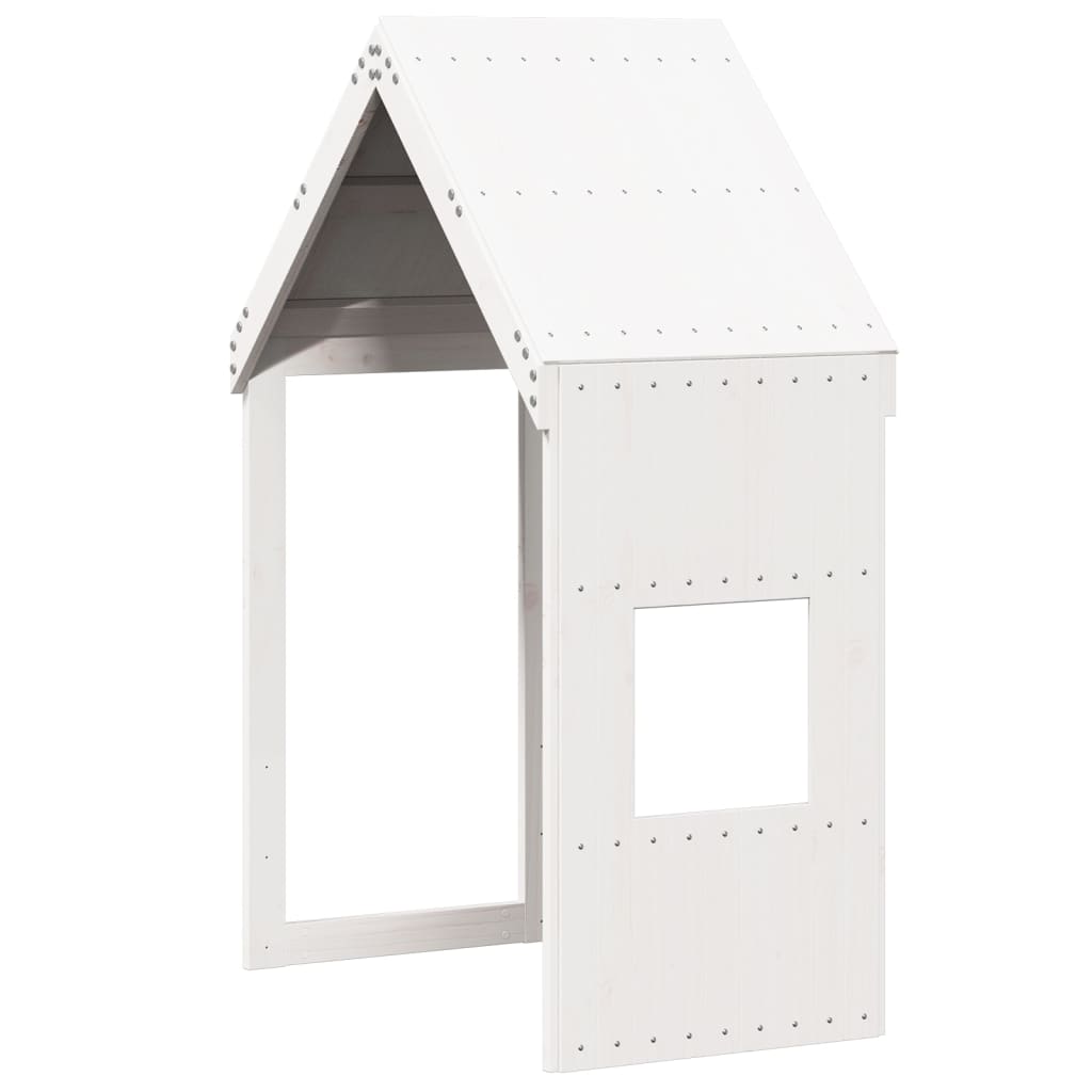 Kinderbedhuisje 55x84x132 cm massief grenenhout wit is nu te koop bij PeponiXL, paradijselijk wonen!