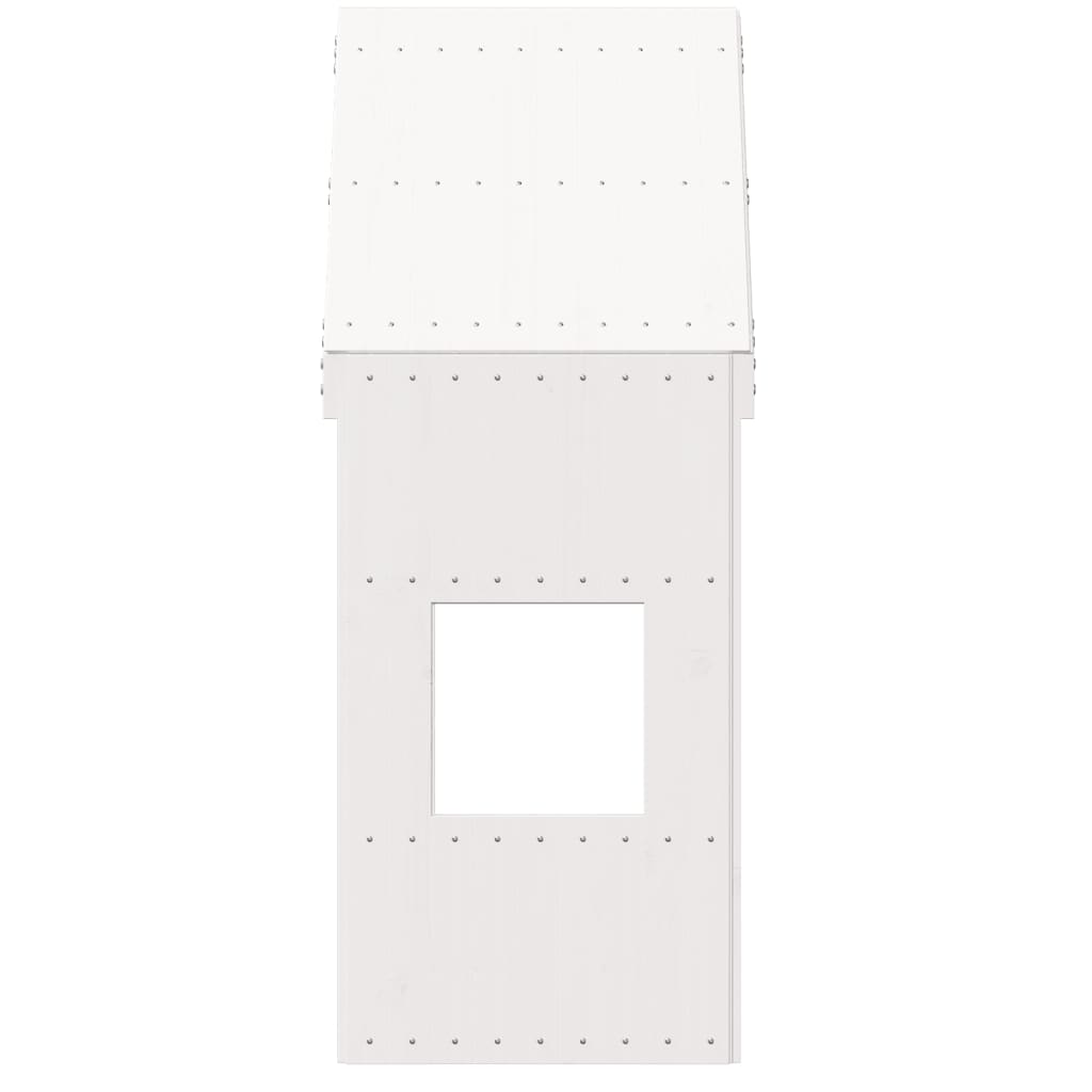 Kinderbedhuisje 55x84x132 cm massief grenenhout wit is nu te koop bij PeponiXL, paradijselijk wonen!
