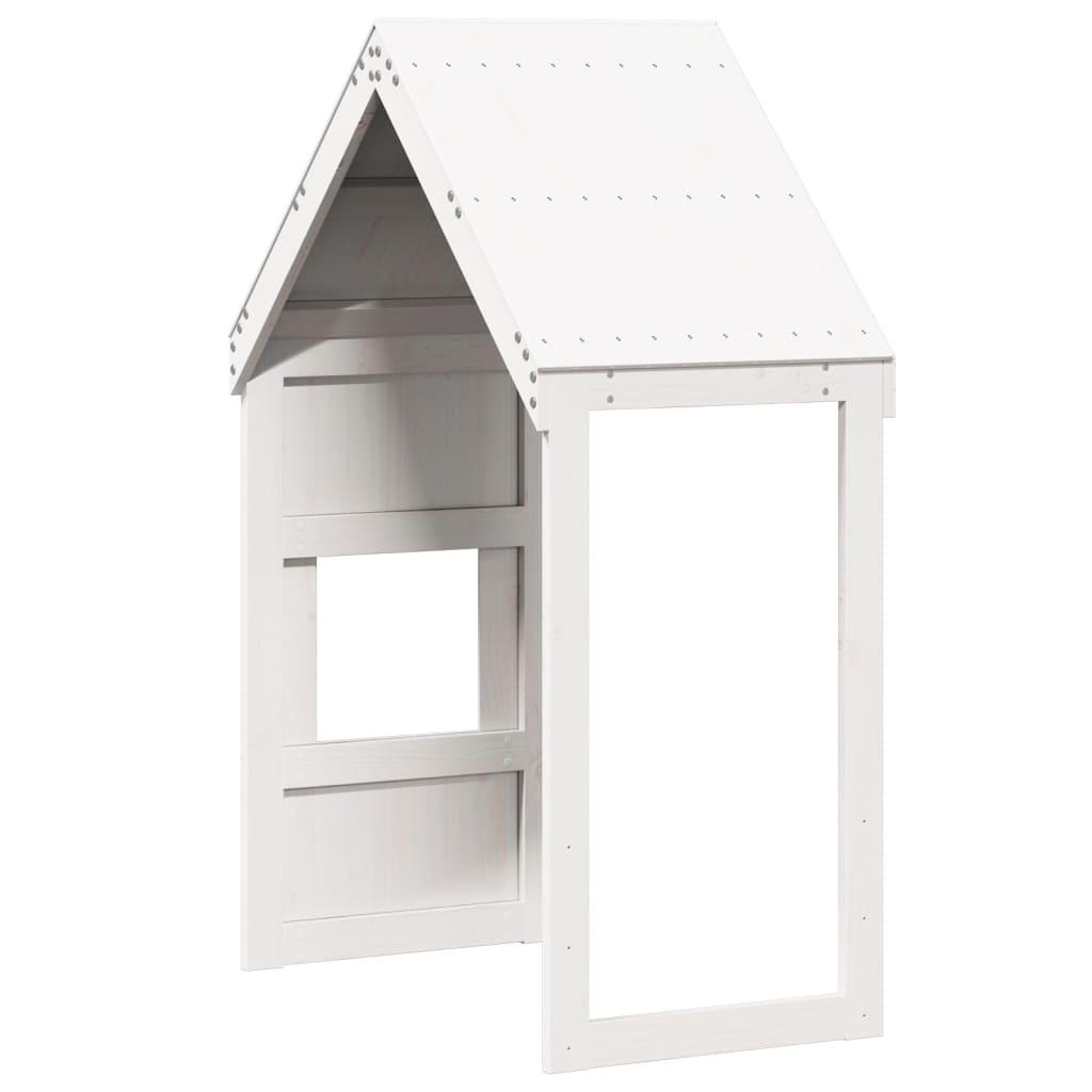 Kinderbedhuisje 55x84x132 cm massief grenenhout wit is nu te koop bij PeponiXL, paradijselijk wonen!