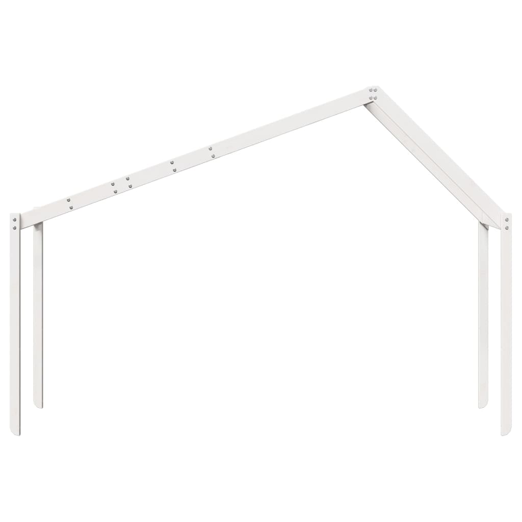 Kinderbedhuisje 213x95,5x144,5 cm massief grenenhout wit is nu te koop bij PeponiXL, paradijselijk wonen!
