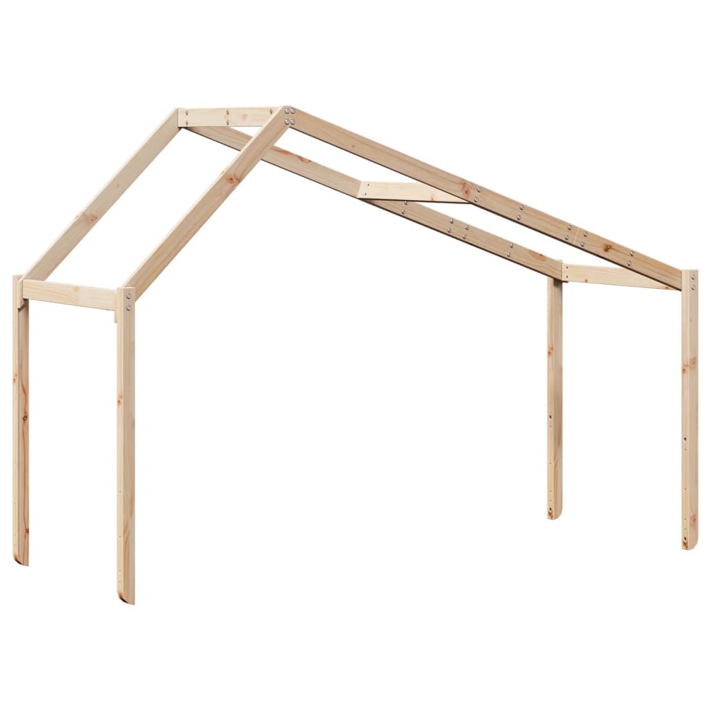Kinderbedhuisje 213x85,5x144,5 cm massief grenenhout is nu te koop bij PeponiXL, paradijselijk wonen!