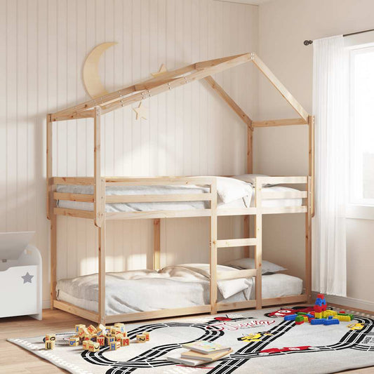 Kinderbedhuisje 213x85,5x144,5 cm massief grenenhout is nu te koop bij PeponiXL, paradijselijk wonen!