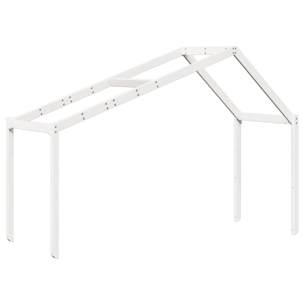 Kinderbedhuisje 213x85,5x144,5 cm massief grenenhout wit is nu te koop bij PeponiXL, paradijselijk wonen!