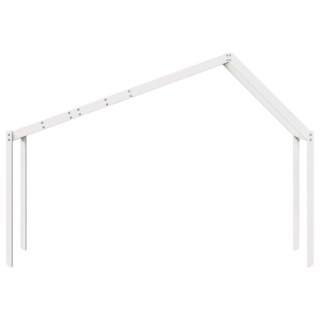 Kinderbedhuisje 213x85,5x144,5 cm massief grenenhout wit is nu te koop bij PeponiXL, paradijselijk wonen!