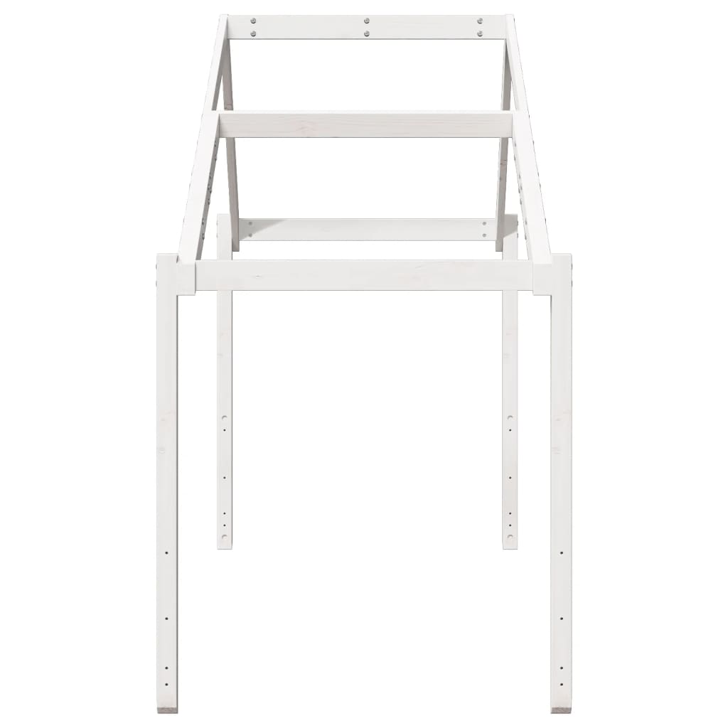 Kinderbedhuisje 213x85,5x144,5 cm massief grenenhout wit is nu te koop bij PeponiXL, paradijselijk wonen!