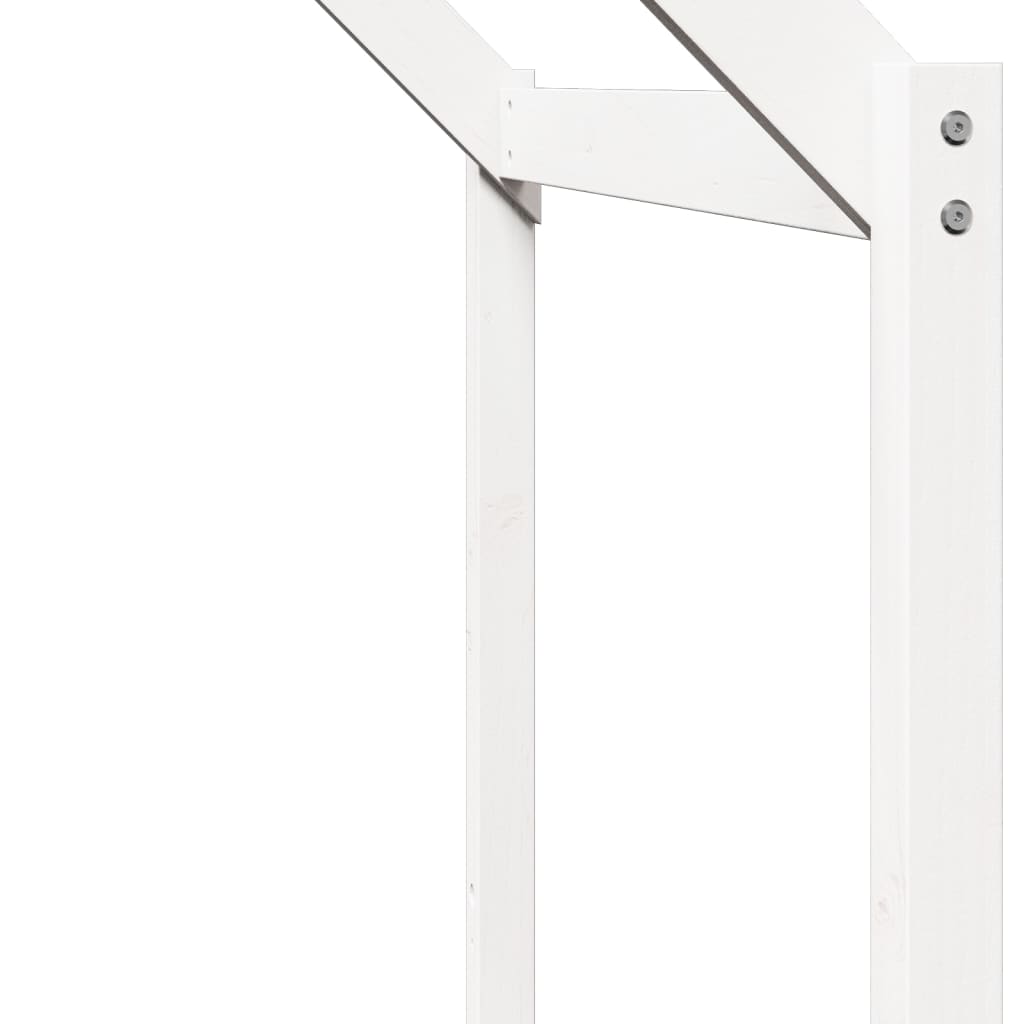 Kinderbedhuisje 213x85,5x144,5 cm massief grenenhout wit is nu te koop bij PeponiXL, paradijselijk wonen!