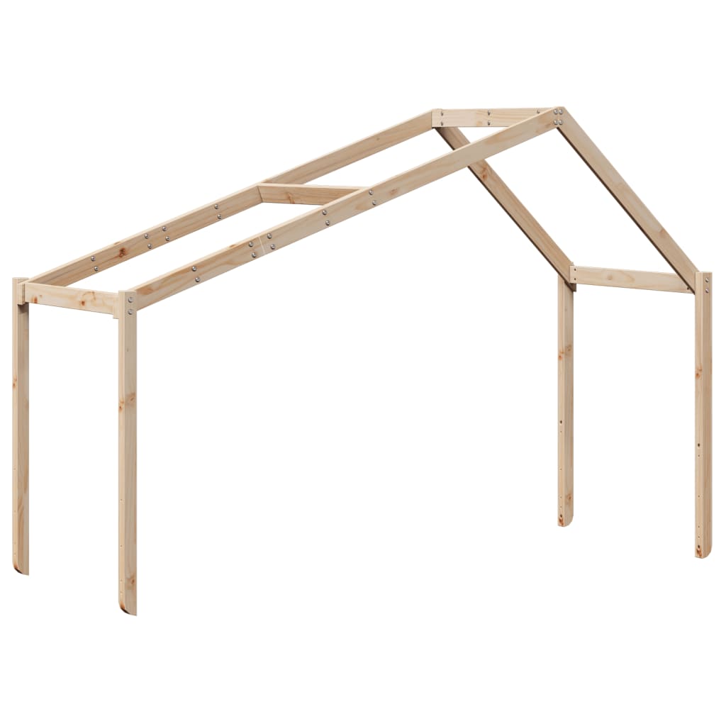 Kinderbedhuisje 203x80,5x142 cm massief grenenhout is nu te koop bij PeponiXL, paradijselijk wonen!