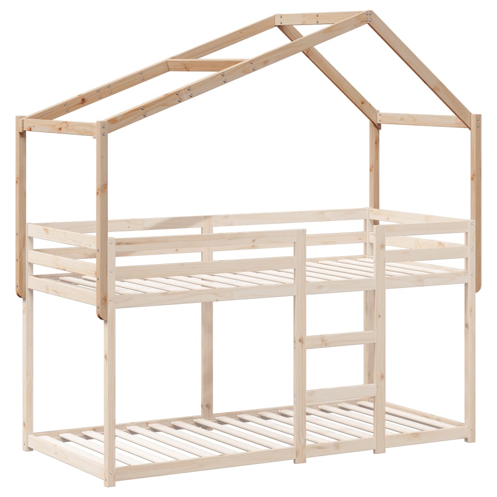 Kinderbedhuisje 203x80,5x142 cm massief grenenhout is nu te koop bij PeponiXL, paradijselijk wonen!