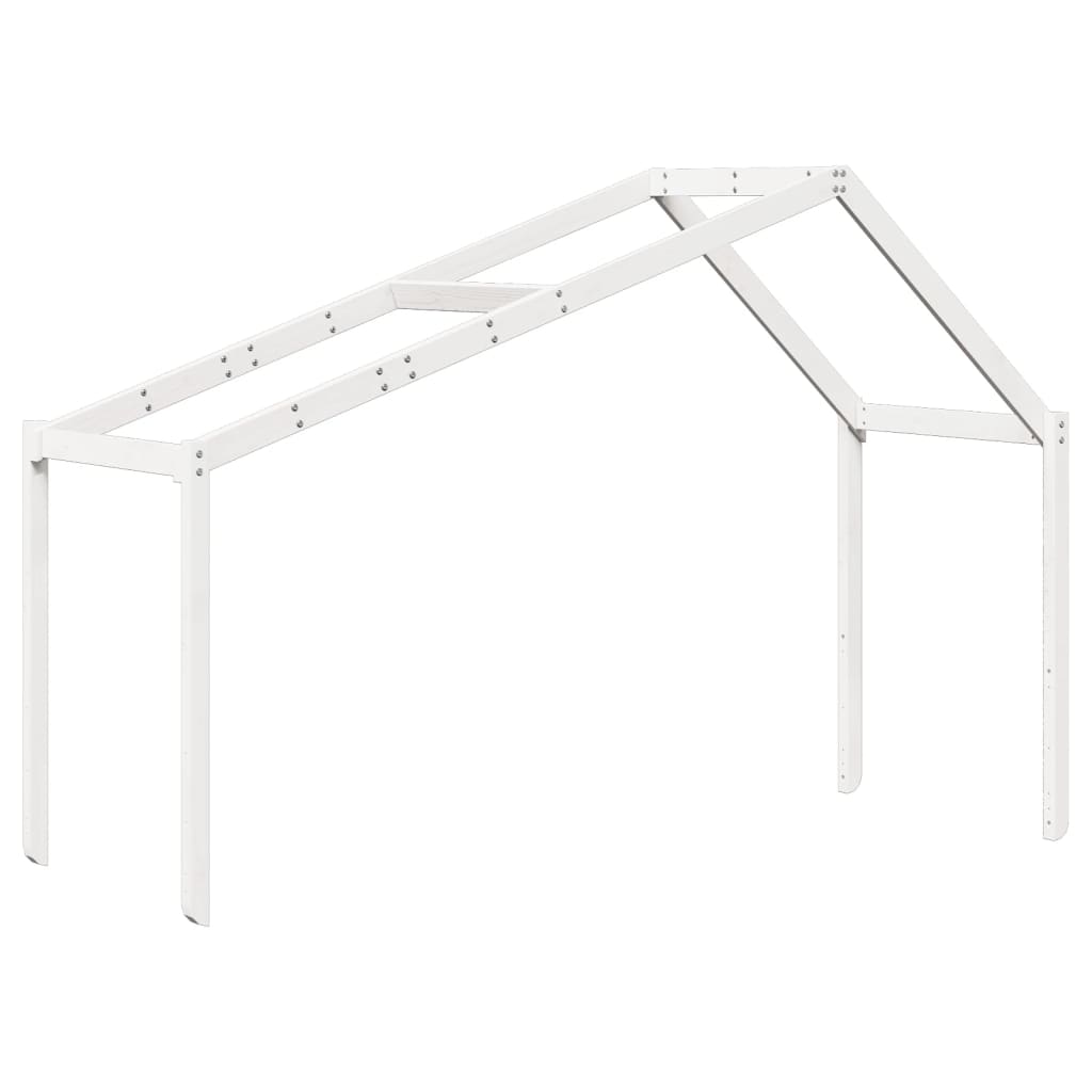 Kinderbedhuisje 203x80,5x142 cm massief grenenhout wit is nu te koop bij PeponiXL, paradijselijk wonen!