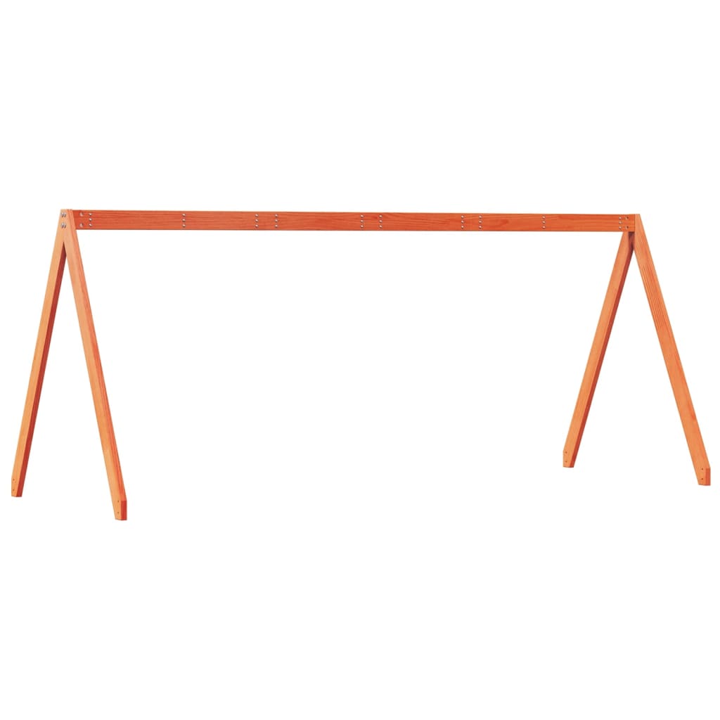 Kinderbedhuisje 209x95,5x88 cm massief grenenhout wasbruin is nu te koop bij PeponiXL, paradijselijk wonen!