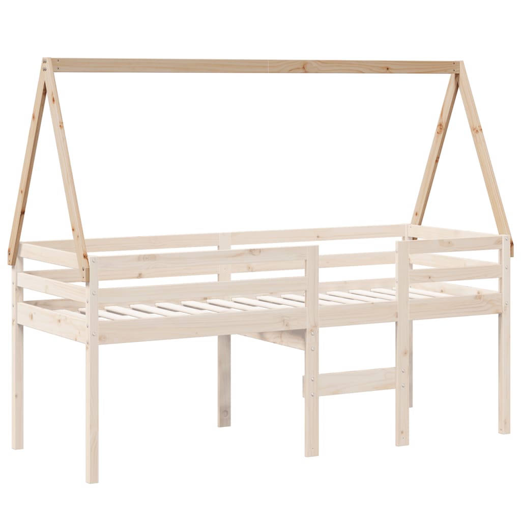 Kinderbedhuisje 209x85,5x88 cm massief grenenhout is nu te koop bij PeponiXL, paradijselijk wonen!