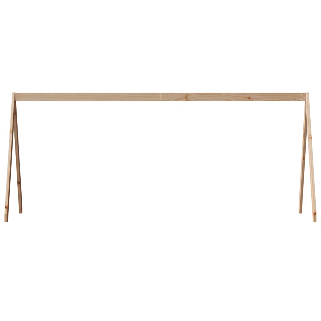 Kinderbedhuisje 209x85,5x88 cm massief grenenhout is nu te koop bij PeponiXL, paradijselijk wonen!