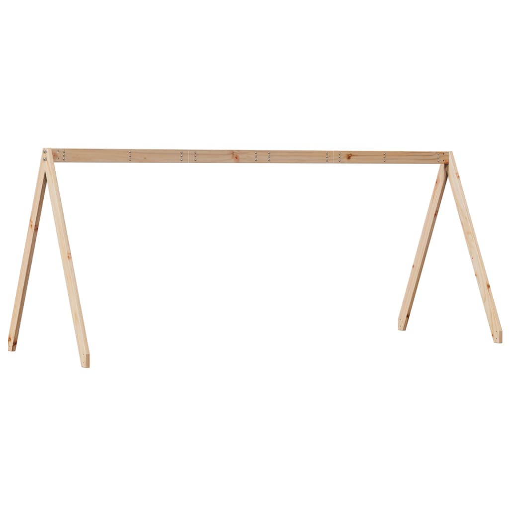 Kinderbedhuisje 209x85,5x88 cm massief grenenhout is nu te koop bij PeponiXL, paradijselijk wonen!