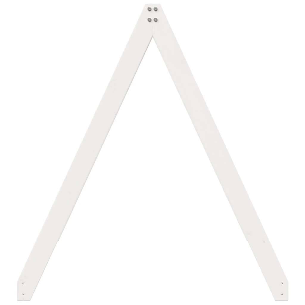 Kinderbedhuisje 199x95,5x88 cm massief grenenhout wit is nu te koop bij PeponiXL, paradijselijk wonen!