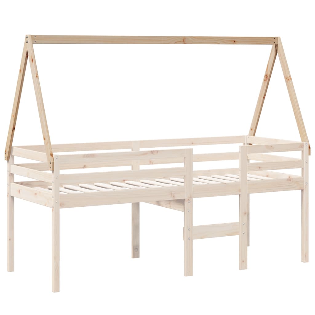 Kinderbedhuisje 199x80,5x88 cm massief grenenhout is nu te koop bij PeponiXL, paradijselijk wonen!