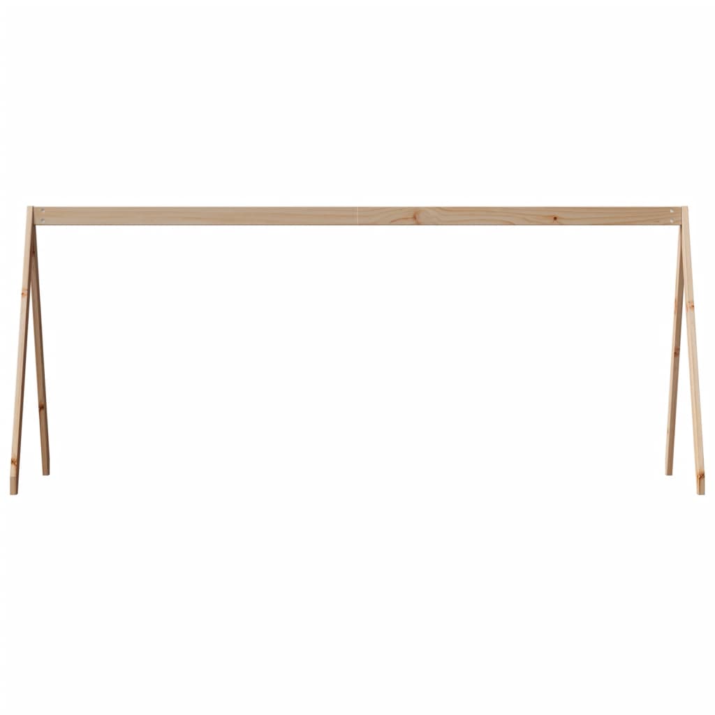 Kinderbedhuisje 199x80,5x88 cm massief grenenhout is nu te koop bij PeponiXL, paradijselijk wonen!