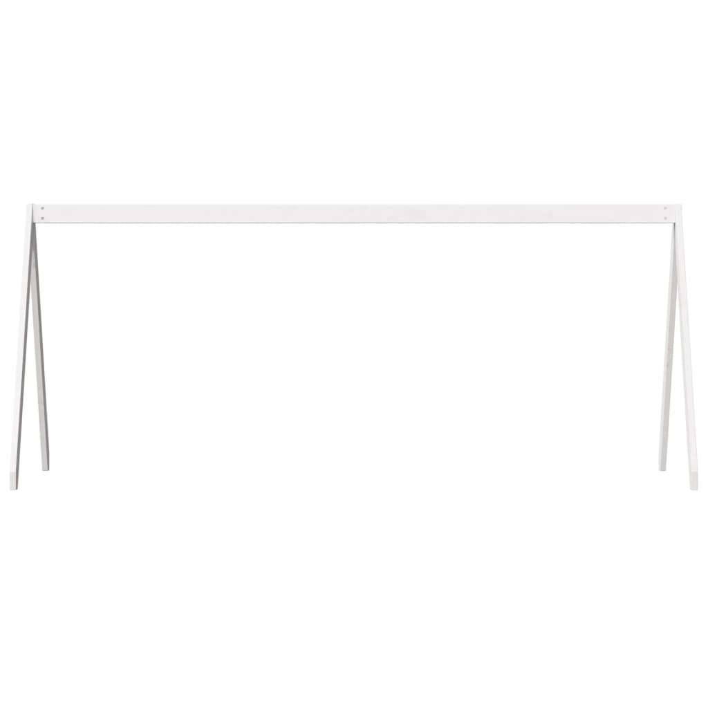 Kinderbedhuisje 199x80,5x88 cm massief grenenhout wit is nu te koop bij PeponiXL, paradijselijk wonen!
