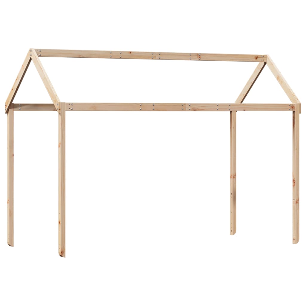 Kinderbedhuisje 217x95,5x159 cm massief grenenhout is nu te koop bij PeponiXL, paradijselijk wonen!