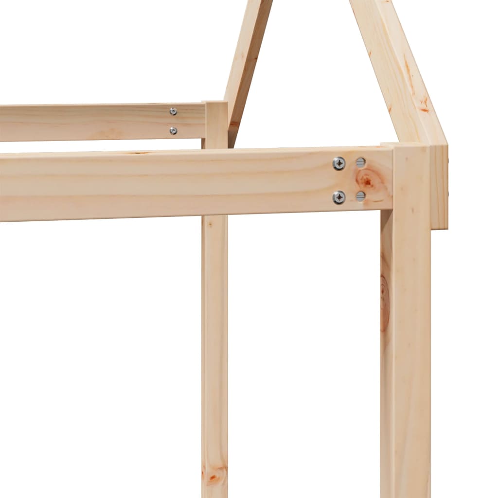 Kinderbedhuisje 217x95,5x159 cm massief grenenhout is nu te koop bij PeponiXL, paradijselijk wonen!