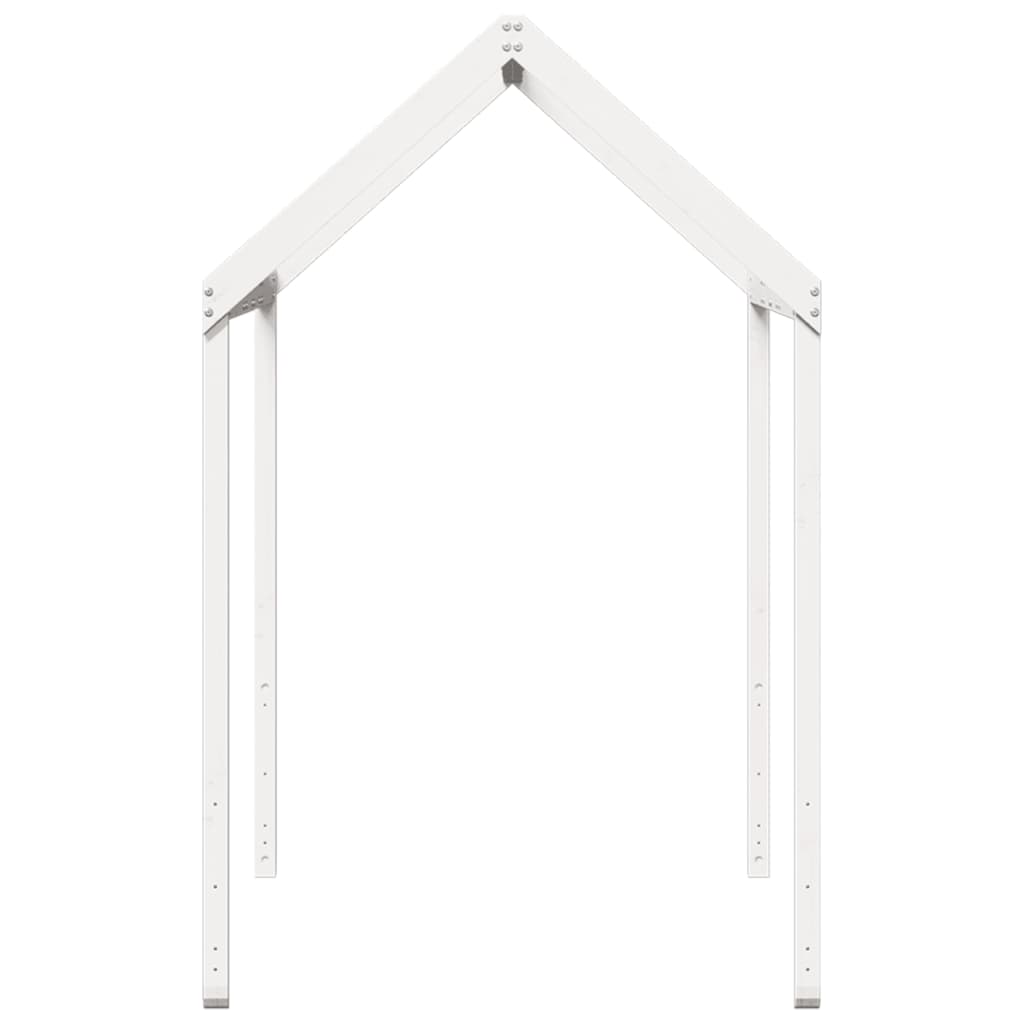 Kinderbedhuisje 217x95,5x159 cm massief grenenhout wit is nu te koop bij PeponiXL, paradijselijk wonen!