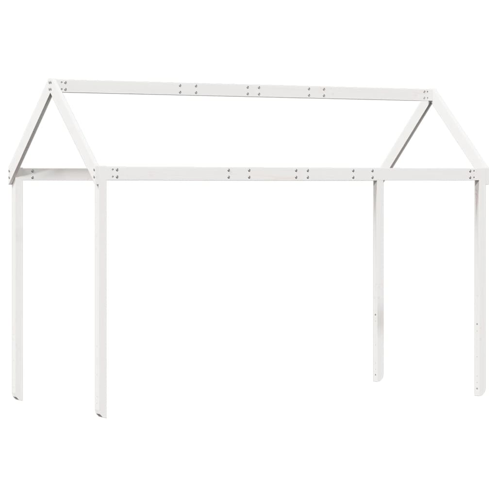 Kinderbedhuisje 217x85,5x154 cm massief grenenhout wit is nu te koop bij PeponiXL, paradijselijk wonen!