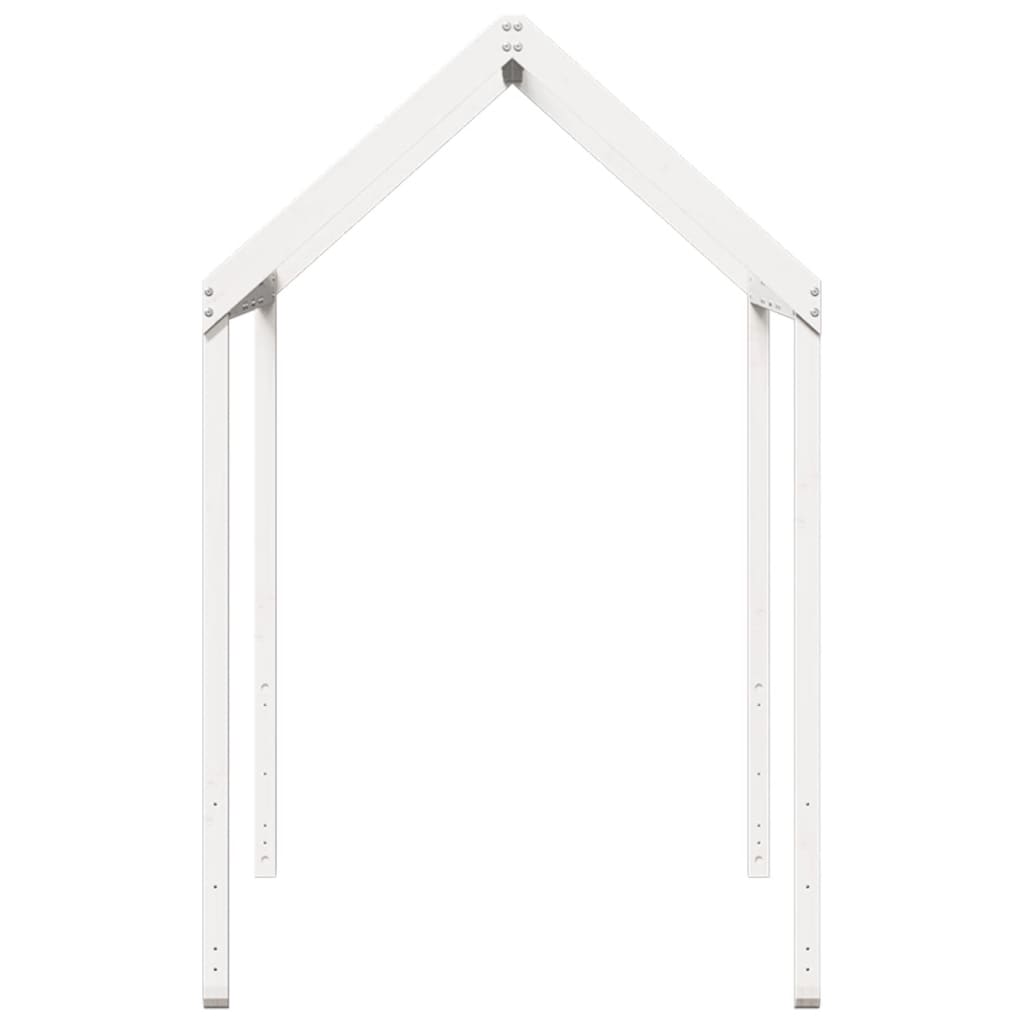 Kinderbedhuisje 217x85,5x154 cm massief grenenhout wit is nu te koop bij PeponiXL, paradijselijk wonen!