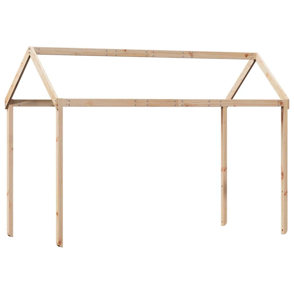 Kinderbedhuisje 207x95,5x159 cm massief grenenhout is nu te koop bij PeponiXL, paradijselijk wonen!