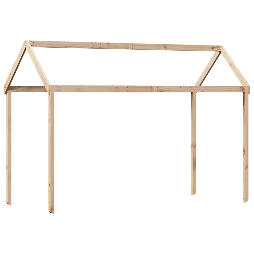 Kinderbedhuisje 207x80,5x151,5 cm massief grenenhout is nu te koop bij PeponiXL, paradijselijk wonen!