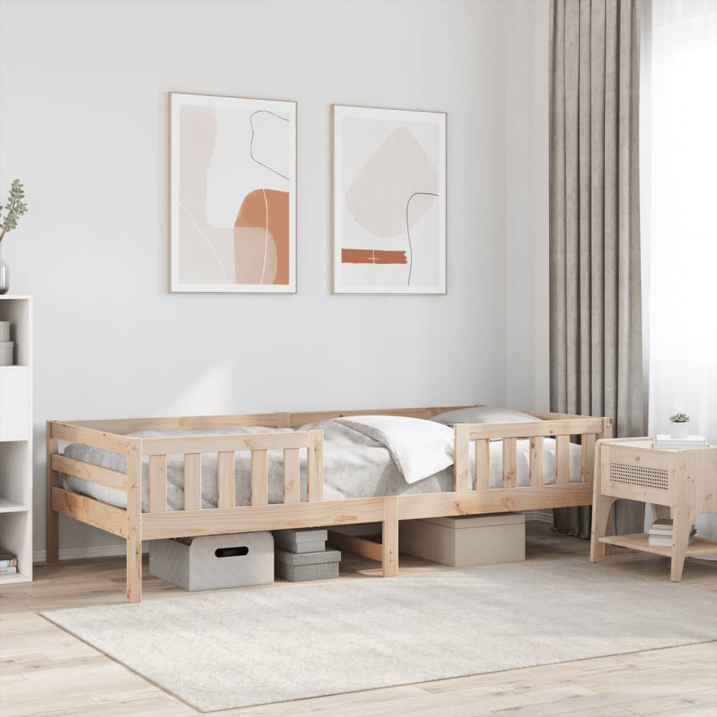 Bedframe zonder matras massief grenenhout 90x200 cm is nu te koop bij PeponiXL, paradijselijk wonen!