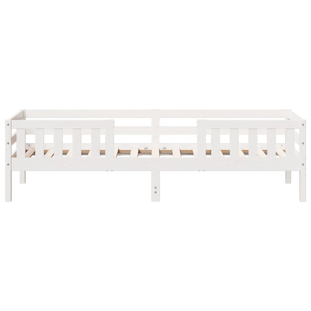 Bedframe zonder matras massief grenenhout wit 90x200 cm is nu te koop bij PeponiXL, paradijselijk wonen!