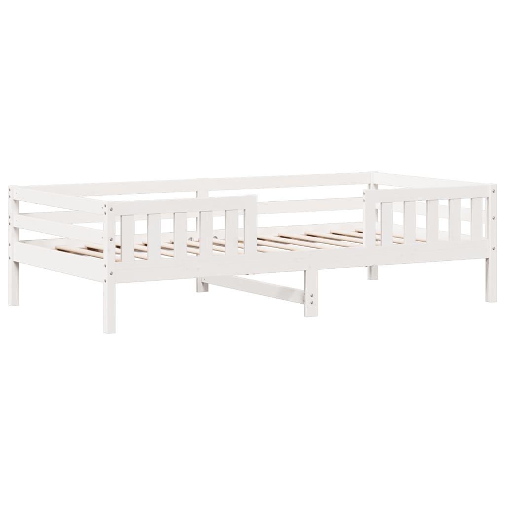 Bedframe zonder matras massief grenenhout wit 80x200 cm is nu te koop bij PeponiXL, paradijselijk wonen!