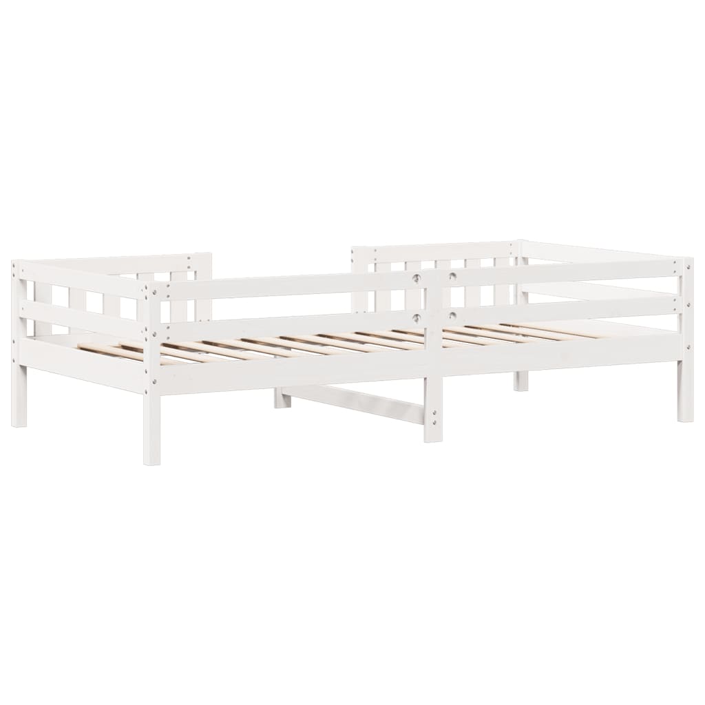 Bedframe zonder matras massief grenenhout wit 80x200 cm is nu te koop bij PeponiXL, paradijselijk wonen!