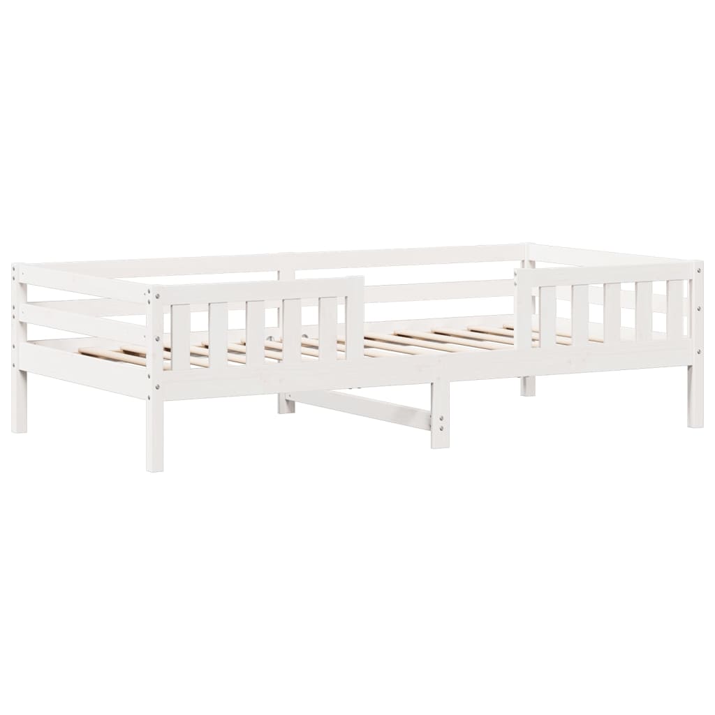 Bedframe zonder matras massief grenenhout wit 90x190 cm is nu te koop bij PeponiXL, paradijselijk wonen!