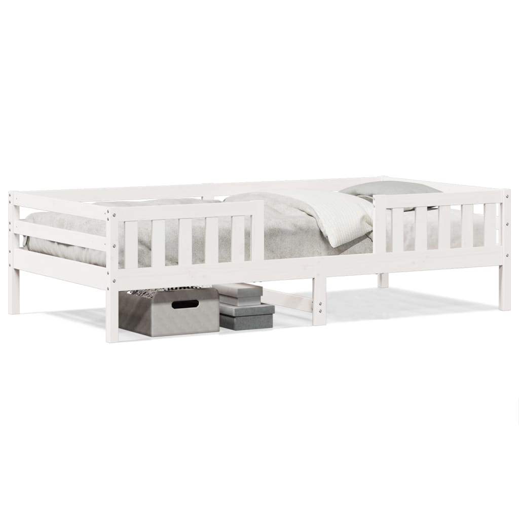 Bedframe zonder matras massief grenenhout wit 90x190 cm is nu te koop bij PeponiXL, paradijselijk wonen!