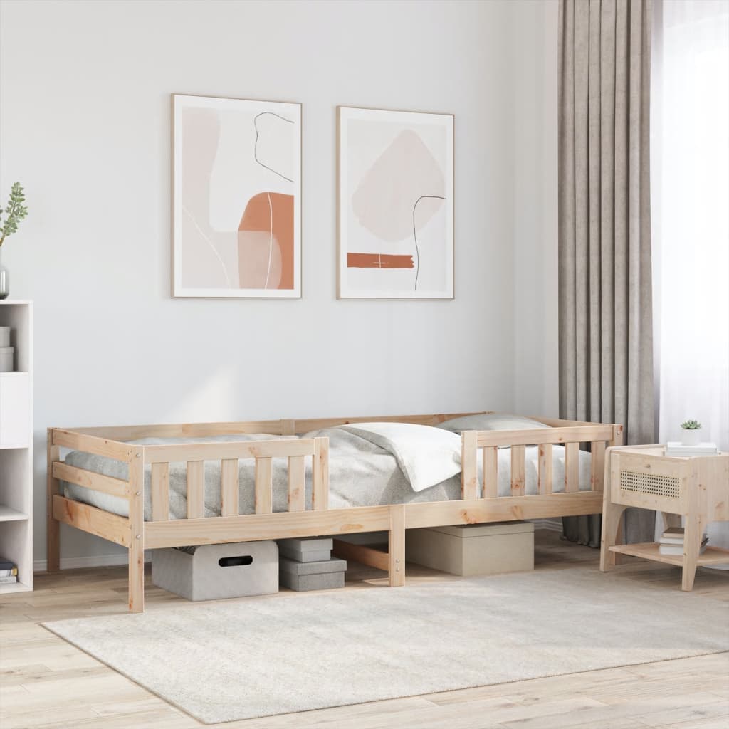 Bedframe zonder matras massief grenenhout 75x190 cm is nu te koop bij PeponiXL, paradijselijk wonen!