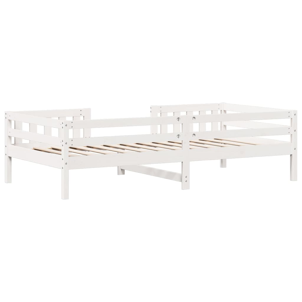 Bedframe zonder matras massief grenenhout wit 75x190 cm is nu te koop bij PeponiXL, paradijselijk wonen!