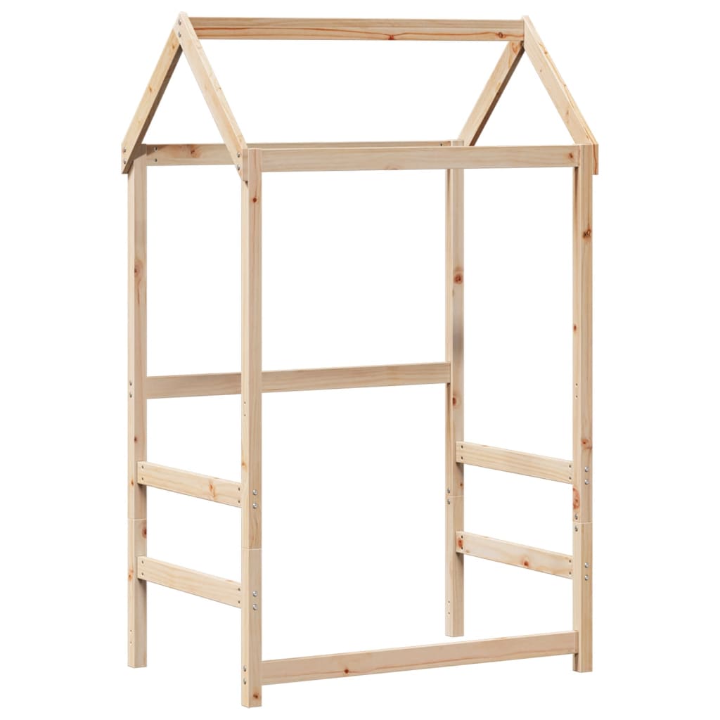 Kinderbedhuisje 118x70x176,5 cm massief grenenhout is nu te koop bij PeponiXL, paradijselijk wonen!